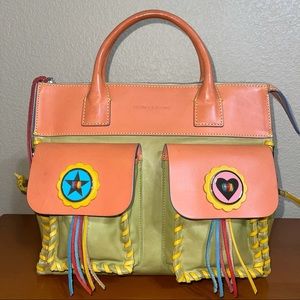 Dooney & Bourke Bolero bag - orange and green
